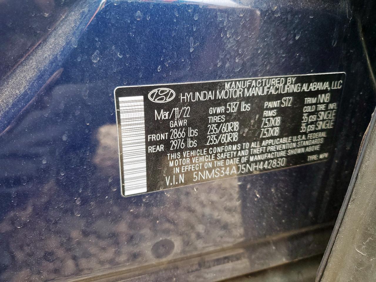 Hyundai SANTA FE Sel Image 13