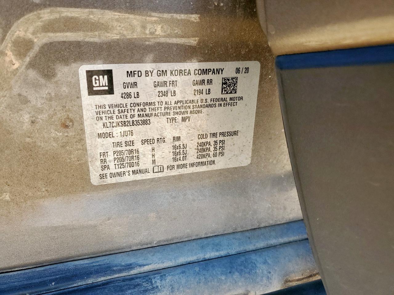 Chevrolet Trax Ls Image 9