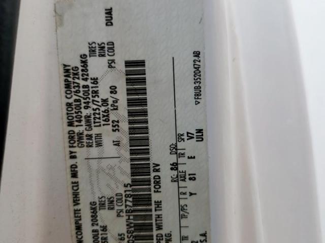 Ford Econoline E450 Super Duty Cutaway Van Rv Image 13