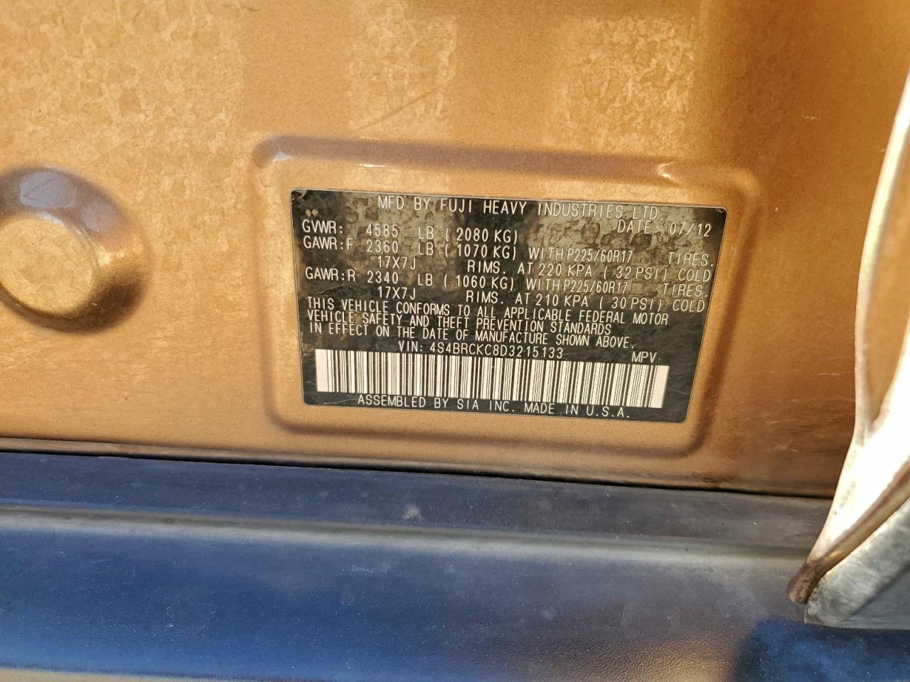 Subaru Outback 2.5i Limited Image 8